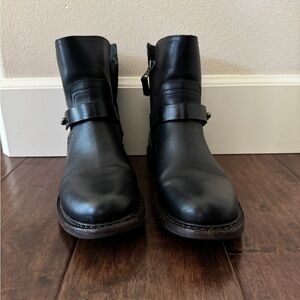 Rag & Bone Ashford New Moto black leather boots, size 9